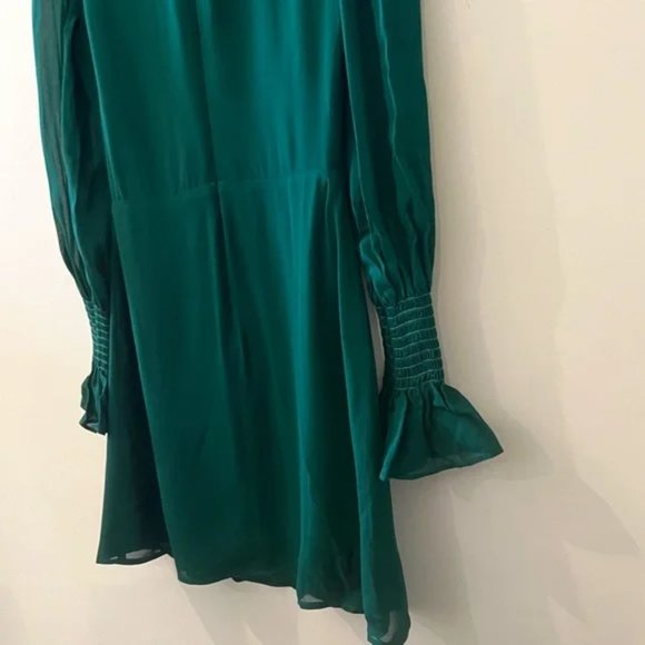 NEW Reformation Archie Turtleneck Mini Dress in Green Size 10 #542 - Picture 7 of 9
